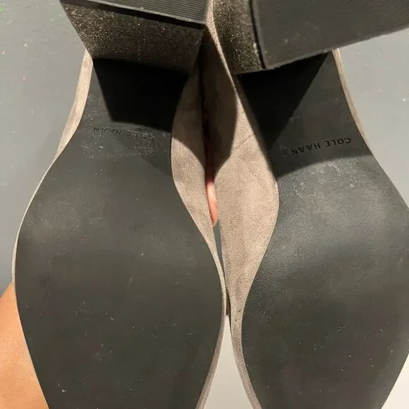Cole Haan Alanna Suede Glitter heel pumps Grey size 6